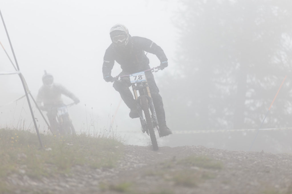 Nebel an der Downhill MTB